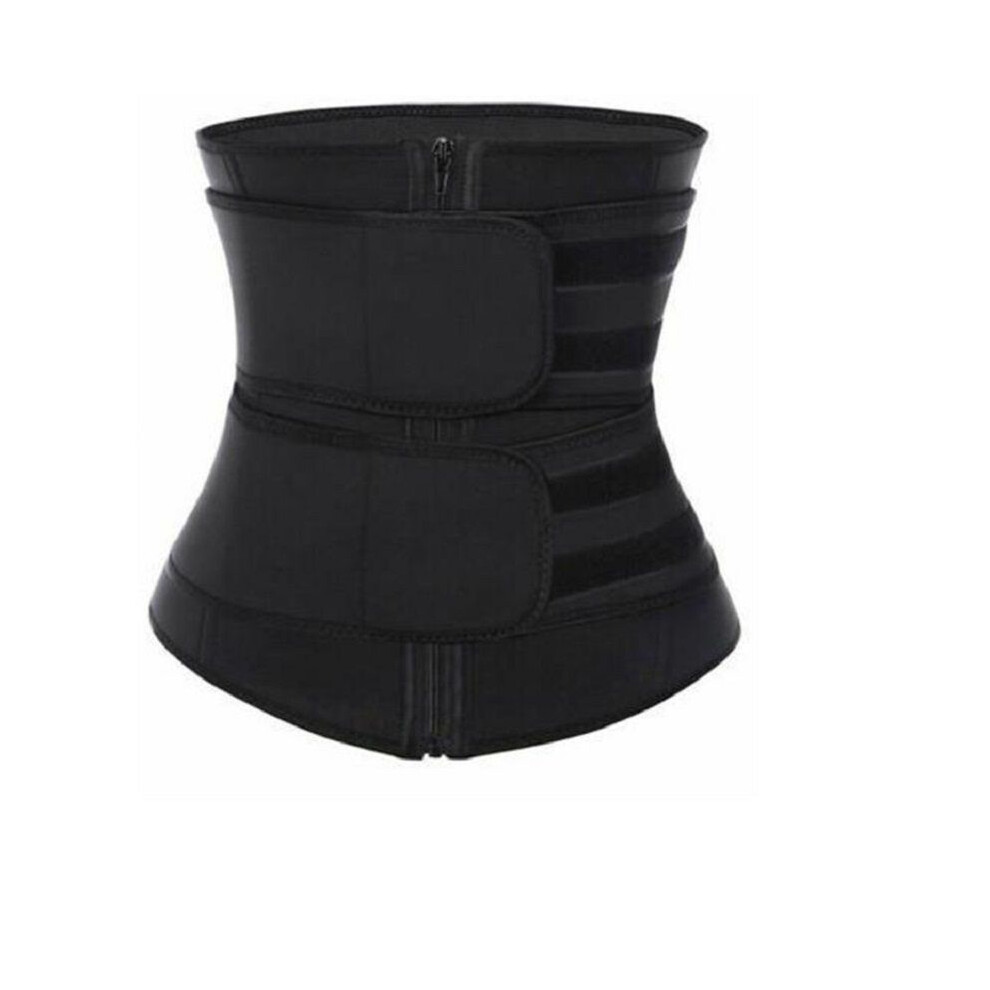 (Black, M) Trainer Women Waist Neoprene Belt Sauna Sweat Body Shaper Control Tummy Slimmer-image-OPC-PJZPBJT-NEW