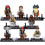 (8pcs A)8 pièces figurines pirates des Caraïbes puzzle sirène blocs de construction assemblés 1