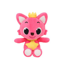 (Pink)Pinkfong Hogi Plush Toy Animal Stuffed Doll Cartoon Bedroom Decoration Gift Kids