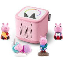 Pink tonies Toniebox 2 Bundle Incl 4Peppa Pig Tonies: George Pig,