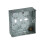 Axiom Electrical MB125 Metal Socket Box 25mm (Pack 10) AXIMB125 1
