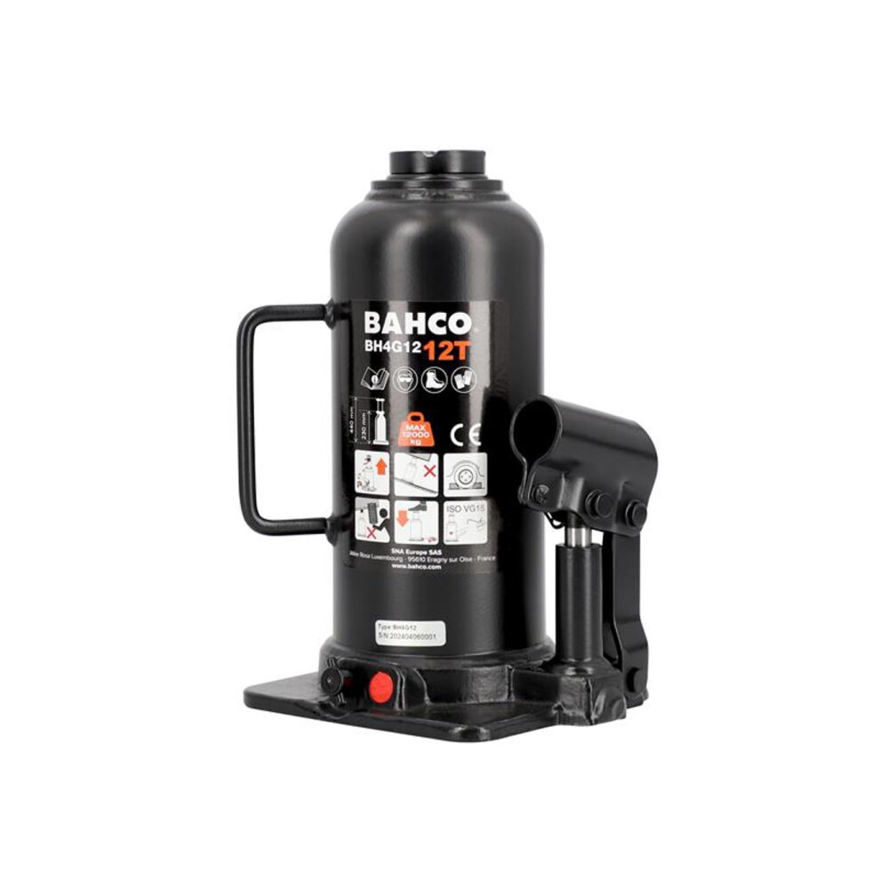 Bahco Bh4g12 Bh4g12 Hydraulic Bottle Jack 12T Bahbh4g12