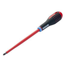 Bahco BE-8821S ERGO VDE Insulated Pozi Screwdriver PZ2 x 100mm BAHBE8812S