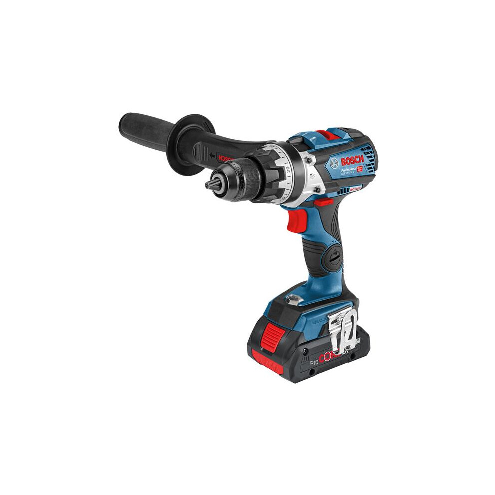 Bosch Gsb 18V-110 C 18V Brushless Combi Drill Robust Series + 2X 4.0Ah Batteries