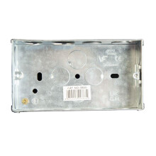 Heavy-Duty Dencon Metal Back Box 2-Gang 35mm for Quick Installation