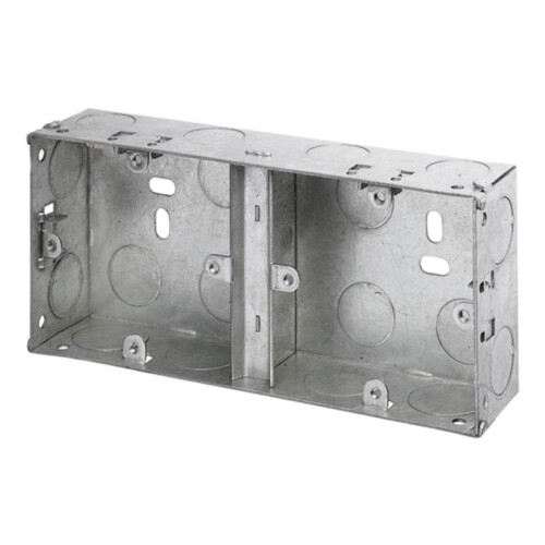Dencon Dual Metal Back Box 35mm for Effortless Electrical Installations