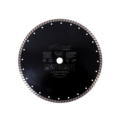 Evolution RAGE Diamond Blade, Segmented Rim 355 x 25.4mm