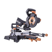 Evolution 048-0031A R210SMS-300+ Pro Multi-Material Sliding Mitre Saw 210mm 1500W 110V EVLR210S300L