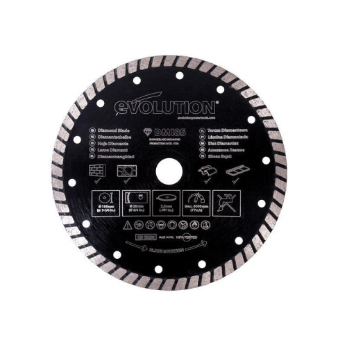 High-Performance Evolution Segmented Diamond Blade 185mm for Versatile Cutting