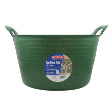 Faithfull Eco Flex Tub Bucket 15 litre - Recycled Green FAIECOFLXG15