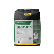 Everbuild TS711WE20 711 TileSet Flexiplus Tile Adhesive White 20kg EVBTS711WE20