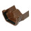 FloPlast 114mm Square Adaptor Iron Ogee Left Hand Brown 1