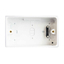Durable Dencon 2-Gang Pattress Box with Earth - 45mm for Reliable Electrical Installations