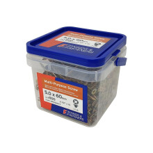 ForgeFix MPS560YT Multi-Purpose Pozi Compatible Screw CSK ST ZYP 5.0 x 60mm x500