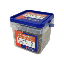 ForgeFix MPS580YT Multi-Purpose Pozi Compatible Screw CSK ST ZYP 5.0 x 80mm x400