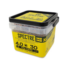 ForgeFix Spectre PZ Compatible Wood Screw CSK ZYP 4.0 x 30mm Tub 1400