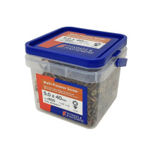 ForgeFix MPS540YT Multi-Purpose Pozi Compatible Screw CSK ST ZYP 5.0 x 40mm x800