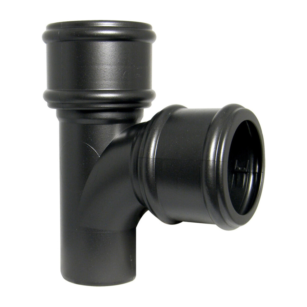 Floplast Cast Iron Effect Soil 92.5 Degree Branch No Bosses 5055149925375