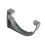 FloPlast Half Round 75mm Gutter Fascia Bracket Grey 1