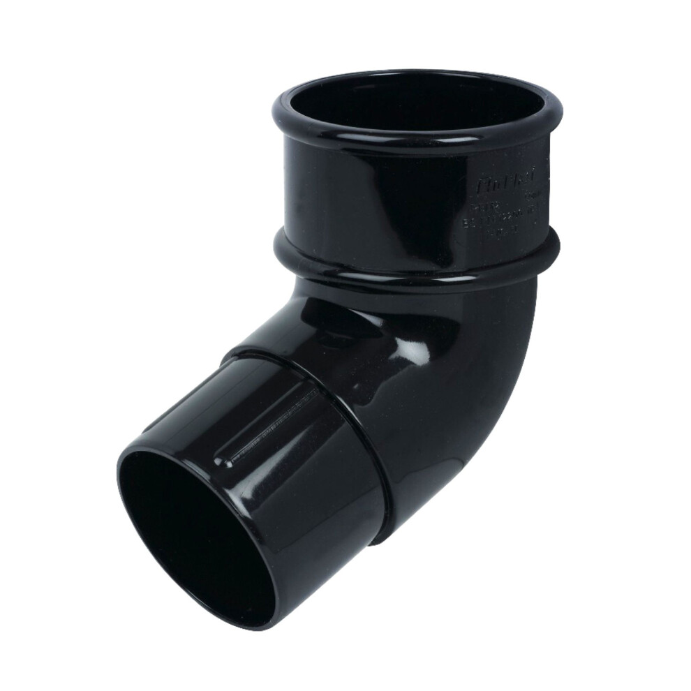 Floplast Round 50Mm Downpipe 112' Offset Bend Black 5055149919343
