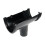 FloPlast Hi-Cap Running Outlet 68mm Black 1