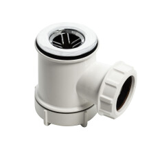FloPlast Easyclean Shower Trap Chrome Plated 40mm x 19mm TH43