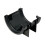 FloPlast Half Round 75mm Gutter Union Black 1