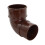FloPlast 68mm Round 92.5' Offset Bend Brown 1