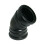 FloPlast 110mm Soil 135' Degree Double Socket Bend Black - SP563 1