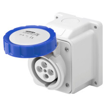 Gewiss GW62404 Low Voltage Screw Wiring 10 Degree Angled Surface-Mounting Socket-Outlet