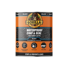 Gorilla Glue 114558 Waterproof Coat & Seal Liquid Rubber Coating Black 946ml