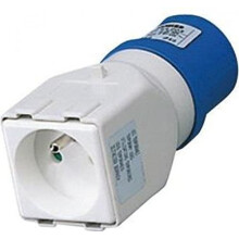 Gewiss GW64204 Generator 240V 16 Amp Plug To 13A Domestic Socket Converter Caravan Fly Lead