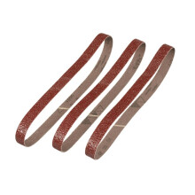 IRWIN Powerfile Sanding Belts - 13x455mm 40G Pack of 3 for Wood & Metal Finishing