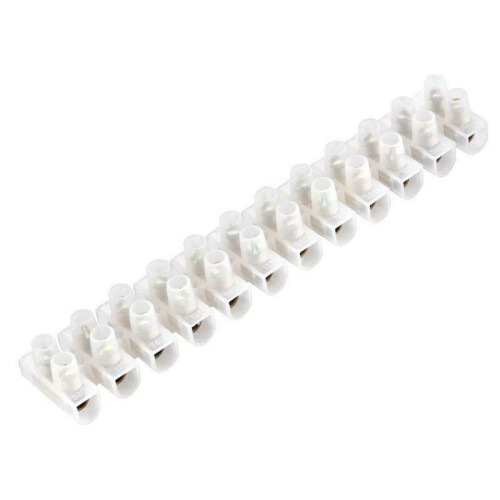 Masterplug TS15/12/10-01 Connector Strips 15A 12W (Pack 10) MSTTS1512 1
