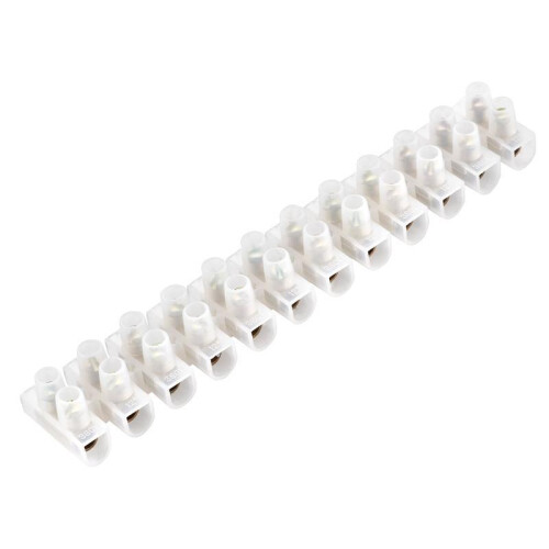 Masterplug TS15/12/10-01 Connector Strips 15A 12W (Pack 10) MSTTS1512