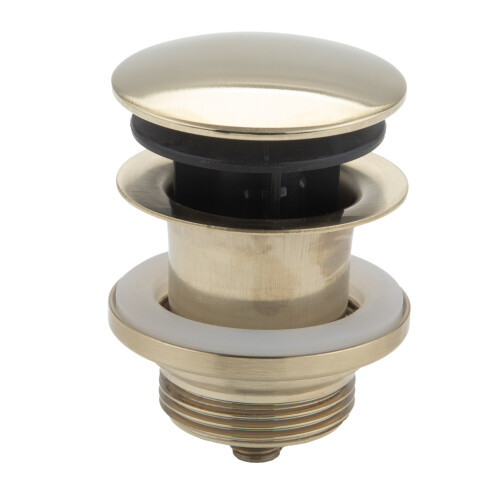 McAlpine McAlpine 1.25 Inch Multi-Function Centre-Pin Basin Waste in Brushed Brass Finish