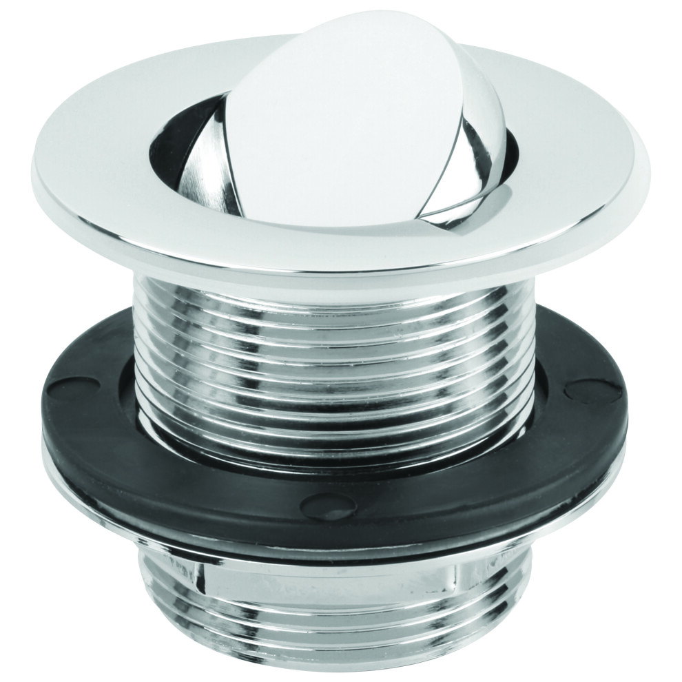 Mcalpine 1.5" Cp Brass Swivel Bath Waste-58Mm Tail & 70Mm Flange