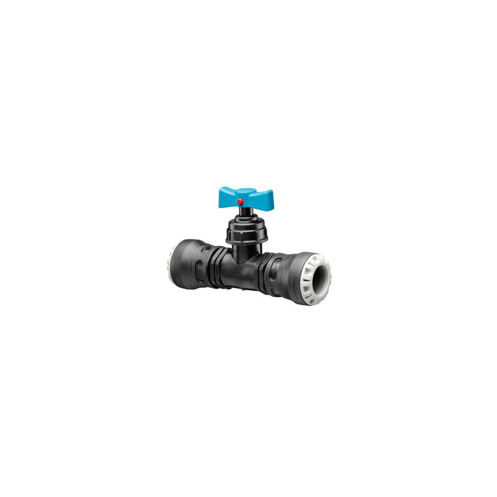 Plasson Pushfit Stop Tap - Pp - 32 X 32Mm Mdpe 0341 (Pv0341u0032) 7296173363872