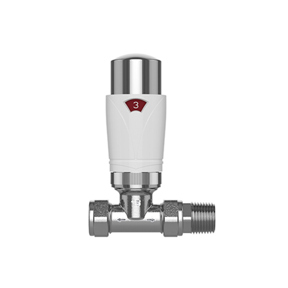 Pro Plus Straight Trv 15Mm - White & Chrome 5051258067906