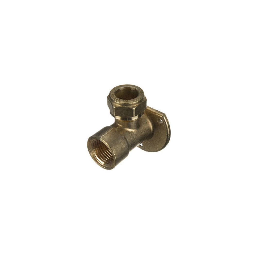 Prima Plus Dzr Compression Wallplate Elbow 15Mm X 1/2" Fi 5051258012494