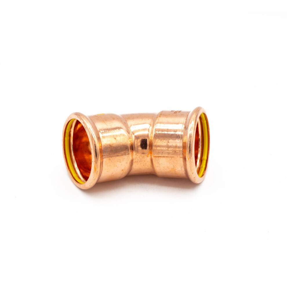 Primapress Pressfit Gas 54Mm 45 Degree Obtuse Elbow 5051258060945