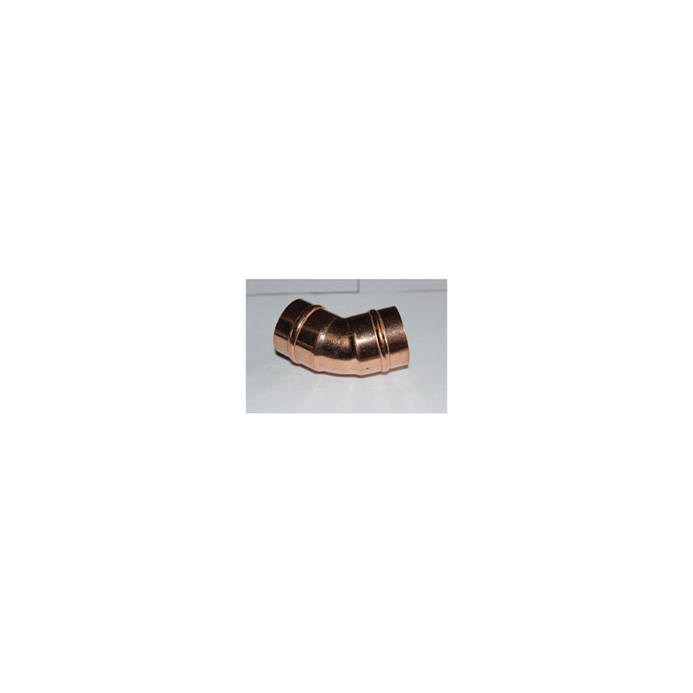 Prima Plus Solder Ring Obtuse Elbow 45' 28Mm (Pack Of 10) 5051258003324
