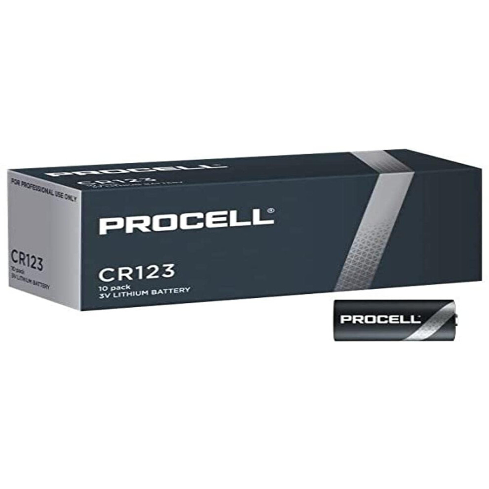 Procell Cr123 3V Lithium Batteries - Reliable Power Source Pack Of 10 5000394137448