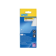Rapid Glue Sticks For Hot Glue Guns Universal White 48 Pieces 12 x 190mm