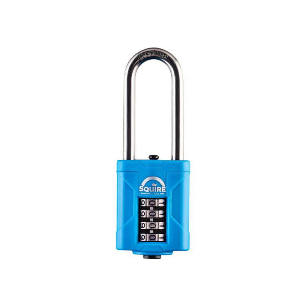 Squire Cp40s25bx Heavy-Duty Rustproof Marine Combi Padlock 40Mm Long Shackle 63Mm