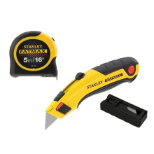Stanley Tools FatMax Triple Pack: Tape and Blades for Precision and Durability
