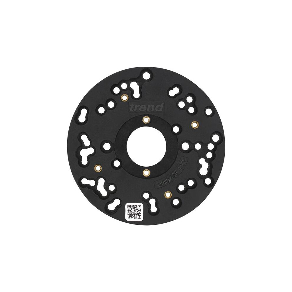 Trend Unibase/150 150Mm Universal Plunge Router Sub-Base For Superior Precision Routing