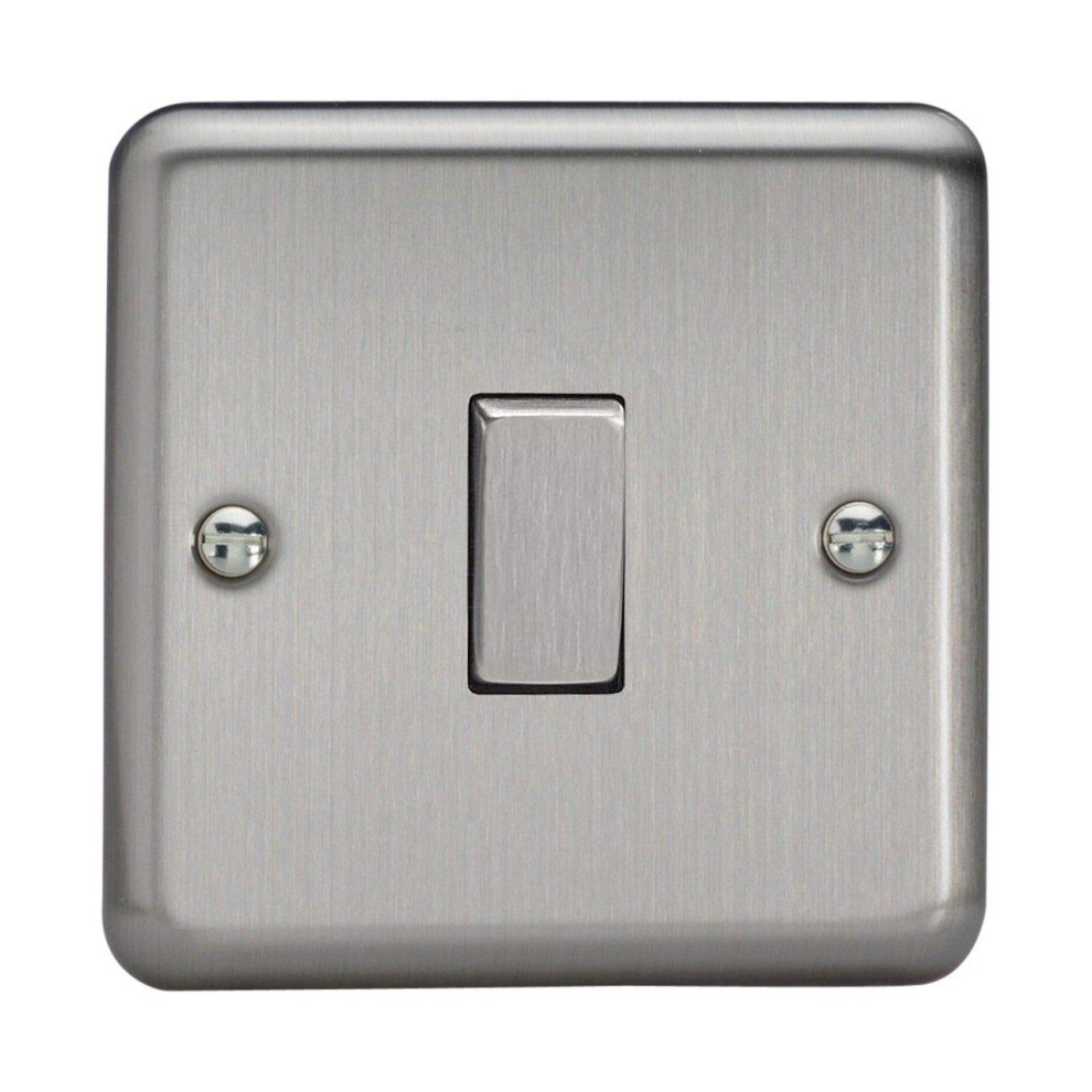Varilight 1-Gang Intermediate Switch Matt Chrome Xs7d 5021575830507