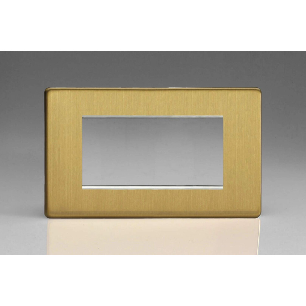 Varilight Xdbg4s Datagrid Brushed Brass 3 Or 4 Grid Space 5021575761047