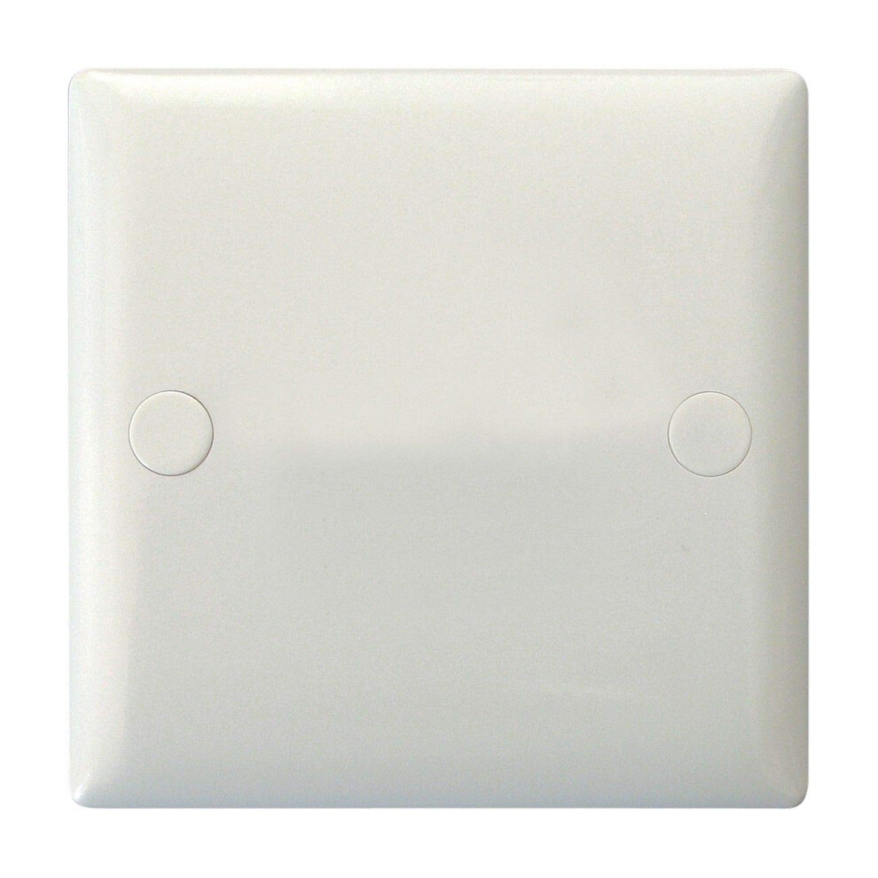 Varilight Xosb Value Polar White 1-Gang Single Blank Plate 5021575194142